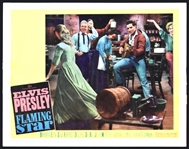 1960 <em>Flaming Star</em> Lobby Card Complete Set of 8 – Starring Elvis Presley – Incl. Three Studio 8x10 Promo Photos