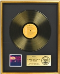 RIAA Gold Record Award for Elvis Presleys 1969 LP <em>From Elvis in Memphis</em> - “Presented to Elvis Presley”