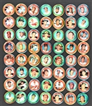 1971 Topps Coins Collection (136) Incl. Clemente, Mays and Other HOFers