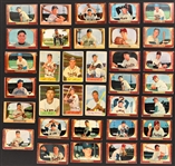 1953-66 Topps and Bowman Baseball Shoebox Collection of 819