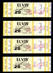 Group of 21 Unused Tickets from Elvis Presley Concert August 28, 1977, at The Mid-South Coliseum in Memphis, Tennessee