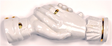 Elvis Presley and Priscilla Presley “Newlyweds Holding Hands” Ceramic Keepsake– From the Collection of Graceland Cook Nancy Rooks