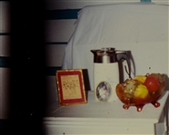 Elvis Presley's Decorative Glass Fruit Bowl and Fruit from Graceland– From the Collection of Graceland Cook Nancy Rooks