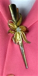 Elvis Presley's Grandmother Minnie Mae's Pink Dress and Decorative Clip– From the Collection of Graceland Cook Nancy Rooks