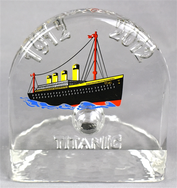 Titanic Coal Paperweight