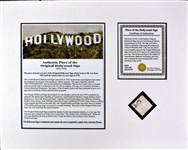 Piece of the Old HOLLYWOOD Sign from the 1978 Restoration