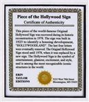 Piece of the Old HOLLYWOOD Sign from the 1978 Restoration