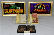 Vintage Las Vegas Group Incl. Peter Lawford's Frontier Hotel Credit Card (6 Items)