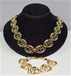 1990s Prince Stage-Worn 14K Gold “LOVE” Symbol Necklace and Bracelet – Worn on his “Jam of the Year” Tour