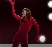 2007 Janet Jackson's Screen-Worn Red Jumpsuit from “Feedback” Music Video – From The Janet Jackson Collection