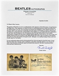 1963 Beatles Fan Club Postcard Signed by Paul McCartney, George Harrison and Ringo Starr (Caiazzo)