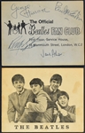 1963 Beatles Fan Club Postcard Signed by Paul McCartney, George Harrison and Ringo Starr (Caiazzo)