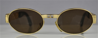 1990's Prince Stage-Worn Versace Gold Sunglasses