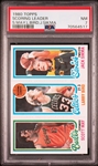 1980 Topps Basketball Complete Set (176) Including Bird/Erving/Johnson” PSA EX-MT 6
