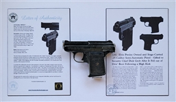 Elvis Presley Owned and Stage-Carried .25 Caliber Semi-Automatic Pistol - Gifted to Security Chief Dick Grob After It Fell out of Elvis’ Boot Following a High Kick on Stage