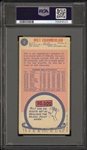 1969 Topps Basketball #1 Wilt Chamberlain – PSA VG+ 3.5