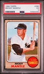 1968 Topps #280 Mickey Mantle  - PSA EX 5