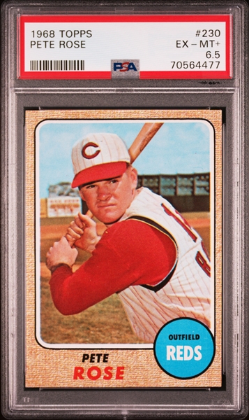 1968 Topps #230 Pete Rose  - PSA EX-MT+ 6.5