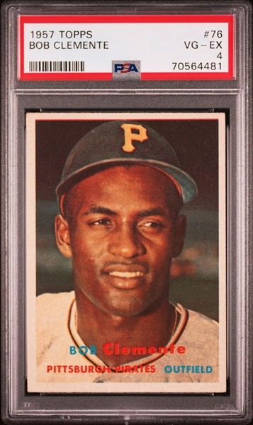 1957 Topps #76 Roberto Clemente – PSA VG-EX 4