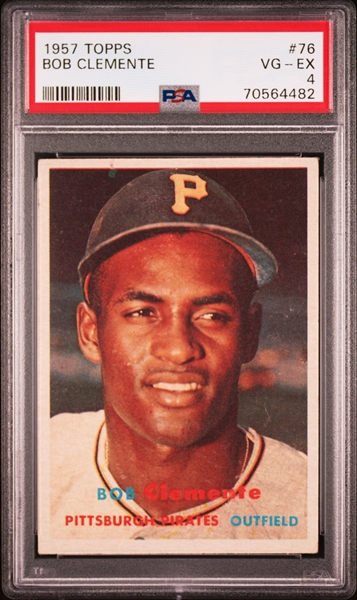 1957 Topps #76 Roberto Clemente – PSA VG-EX 4