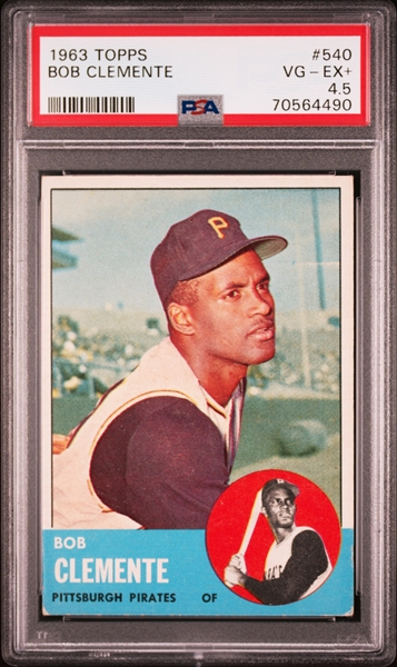 1963 Topps #540 Roberto Clemente – PSA VG-EX+ 4.5