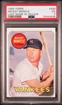 1969 Topps #500 Mickey Mantle – PSA VG 3