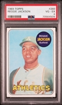 1969 Topps #260 Reggie Jackson Rookie  – PSA VG-EX 4