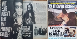 1970 Elvis Presley Original News Service Photograph Backstage in Las Vegas Used in Dec. 1970 <em>TV and MOVIE SCREEN</em> Magazine