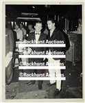 1961 Elvis Presley and Bobby Darin Original News Service Photo in Las Vegas on the Set of Darins Film <em>Too Late Blues</em>