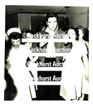 1957 Elvis Presley Original News Service Photo Leaving Hospital During <em>Jailhouse Rock</em> Filming