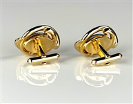 Elvis Presley Owned “Tiger's Eye” Gold-Colored Cuff Links
