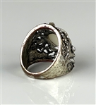 Elvis Presley Owned Silver Color Pinky Ring with Large Faux Pearl and 54 Costume Diamonds