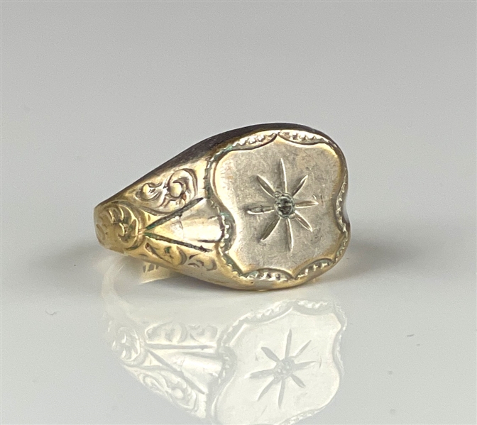 1950s Elvis Presley Owned "Starburst" 18K Gold and Diamond Ring