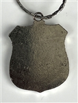 Elvis Presley Owned New York City Transit Police Badge Necklace