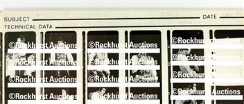 1975 Elvis Presley 35 MM Contact Sheet (33 Shots) and 8 x 10 Photograph of Concerts on July 19, 1975 at The Nassau Coliseum in Uniondale, New York