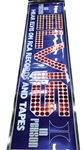 1972 Rare Manufacturer’s File Copy of Elvis Presley 7-Foot Mylar Banner Designed for Use at the Las Vegas Hilton Concerts	