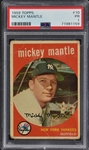 1959 Topps #10 Mickey Mantle – PSA PR 1