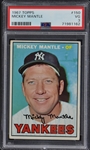 1967 Topps #150 Mickey Mantle – PSA VG 3