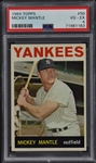 1964 Topps #50 Mickey Mantle – PSA VG-EX 4