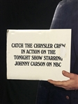 Late-1960's Johnny Carson <em>The Tonight Show</em> Full-Size Standee for Chrysler Crew Boat Showrooms