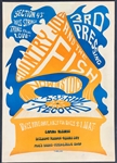 1966 RARE “Rag Records” Country Joe & The Fish Record Store Poster for Berkely Record Stores 