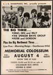 1967 Spencer Davis Group Concert Poster Memorial Colosseum, Portland, Oregon