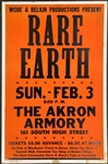 1974 Rare Earth Concert Poster – The Akron Armory (Ohio)