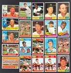 1960, 1961 and 1965 Topps Collection (516) with Many Hall of Famers