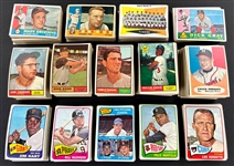 1960, 1961 and 1965 Topps Collection (516) with Many Hall of Famers