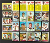 1967 Topps Collection with Partial Set (264/609) and 114 Extras - 378 Total Cards