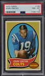 1970 Topps Football #180 Johnny Unitas - PSA NM-MT 8