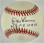 1956 World Series Perfect Game Don Larsen Signed Photo and Baseball (BAS)