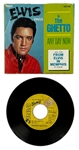 1969 Elvis Presley RCA Victor Yellow Label  “Not For Sale” 45 RPM Single “In the Ghetto / Any Day Now” with Picture Sleeve (47-9741) - <em>From Elvis in Memphis</em>