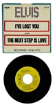 1970 Elvis Presley RCA Victor Yellow Label  “Not For Sale” 45 RPM Single “I've Lost You / The Next Step Is Love” with Picture Sleeve (47-9873) - <em>Worldwide 50 Gold Award Hits Vol. 1</em>